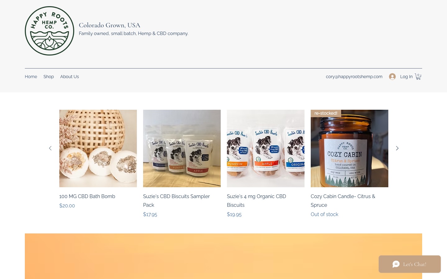 The current homepage